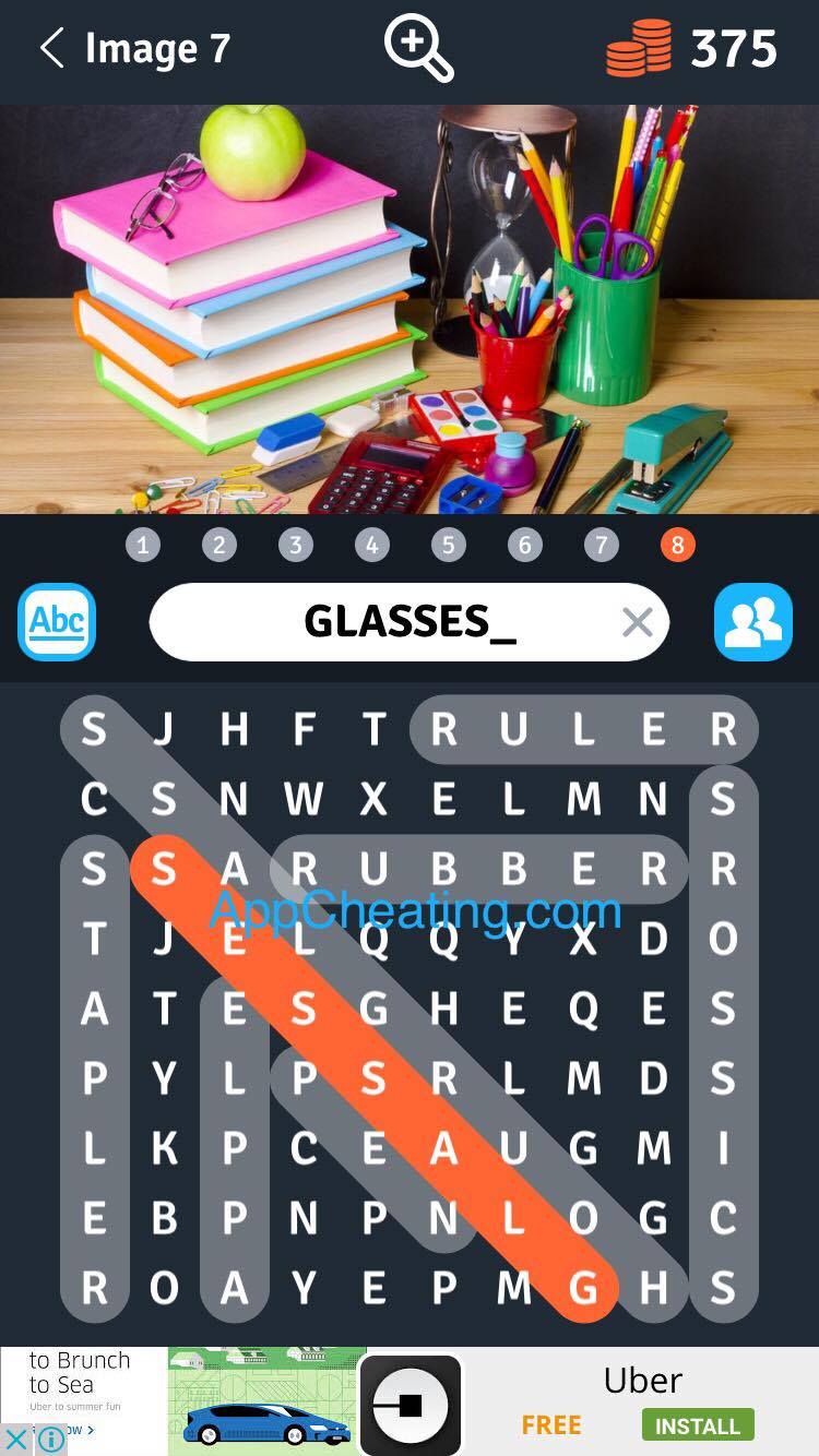 Word search with answers key